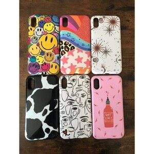 LOT OF 6 - iPhone  Casely Protective Cases Multi Color